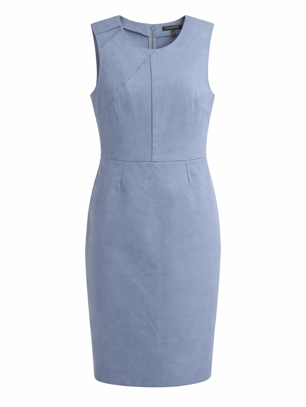 Banana Republic Light Blue Sheath Dress Sleeveless Career Work Office Size 12